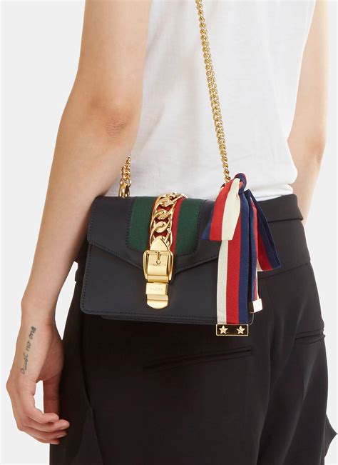 Gucci Mini Sylvie Chain Shoulder Bag 